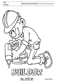 ingilizce boyama sayfaları